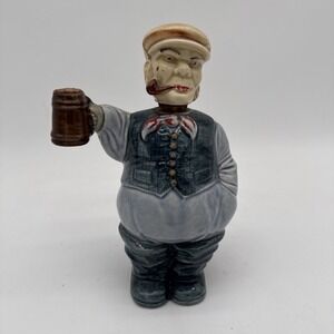 Vintage Relco Liqour Decanter Golfer SeaDog Scotsman Bar Decor Made In Japan